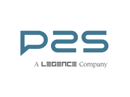 Blue and white logo reading P2S, A Legence Company